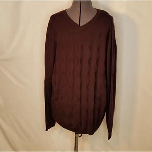 Apt.9 100% Merino Wool V Neck Sweater XL‎